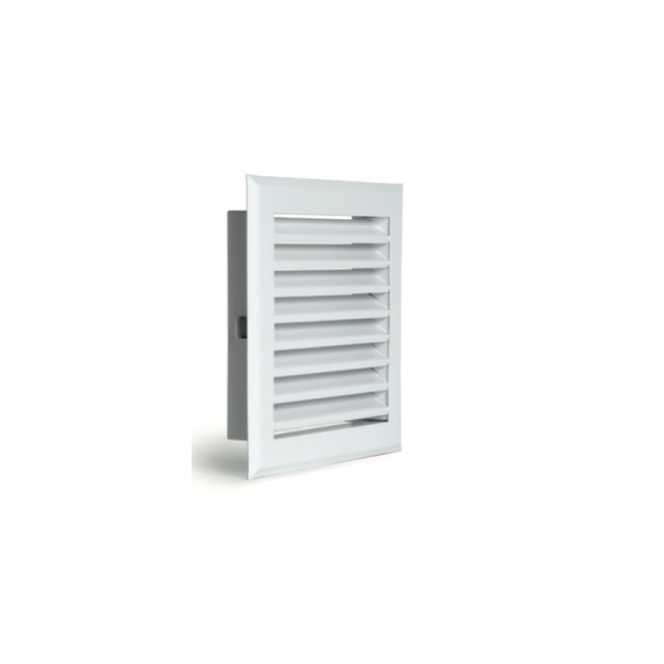 GRILLE A LAMELLES DECOMPRESSION/VENTILATION 20X20cm BLANC DEVAUX